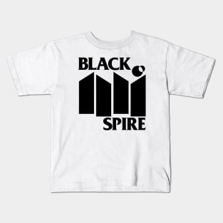 Black Spire Flag Kids T-Shirt